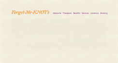 Desktop Screenshot of forgetmeknotsmassage.com